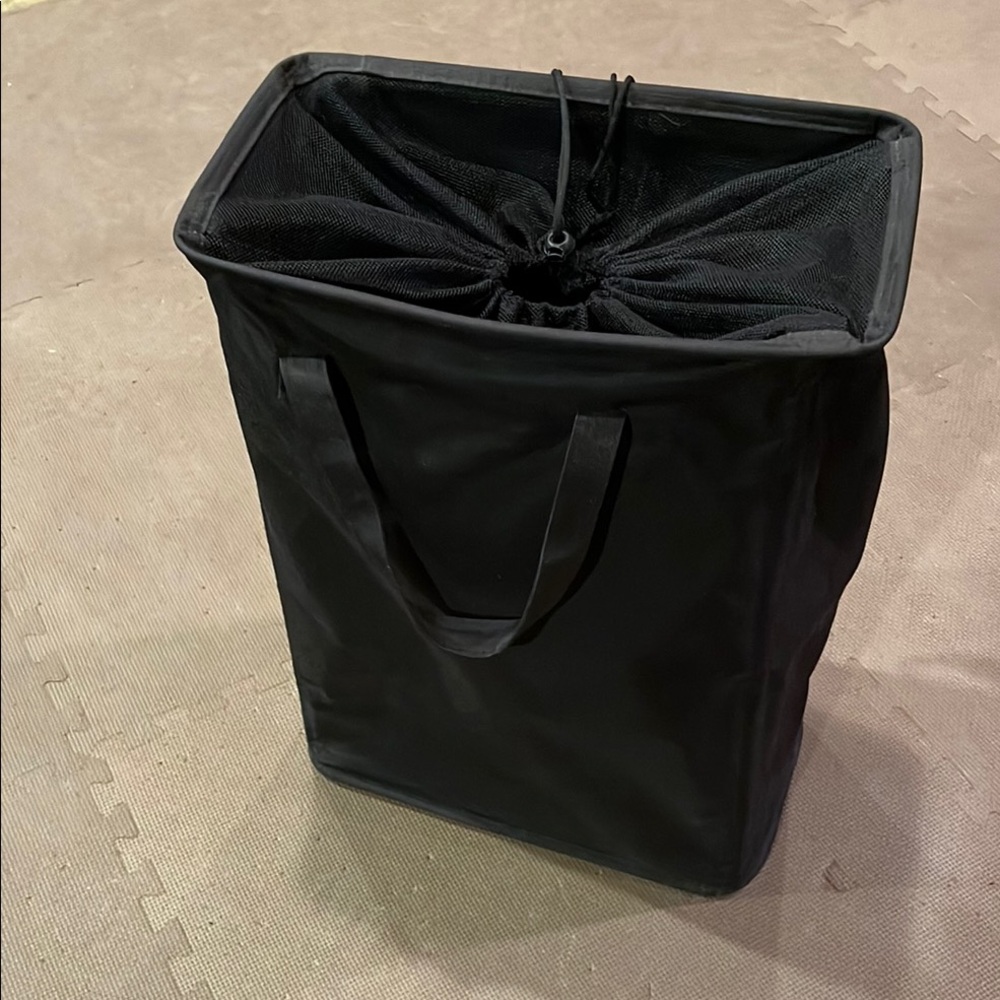Black Laundry Hamper with Handles